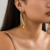 Earrings light gold 3059